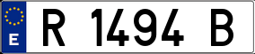 Trailer License Plate